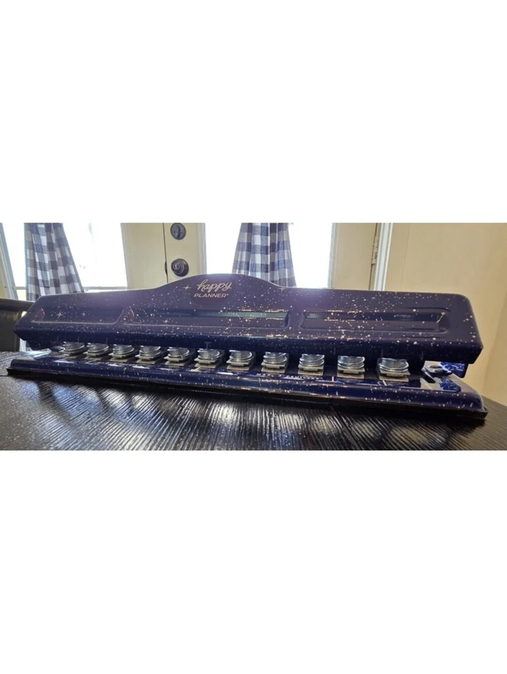 Happy Planner Big Punch Celestial Blue 11 Hole Mushroom Punch EUC